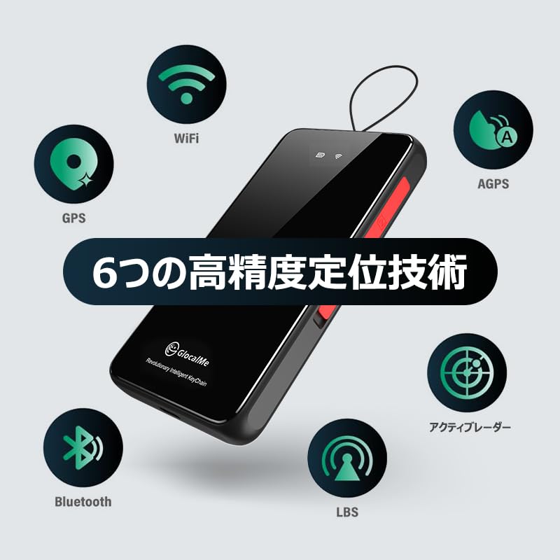 GlocalMe KeyTracker トラッカー ペット専用 保護ケース付き
