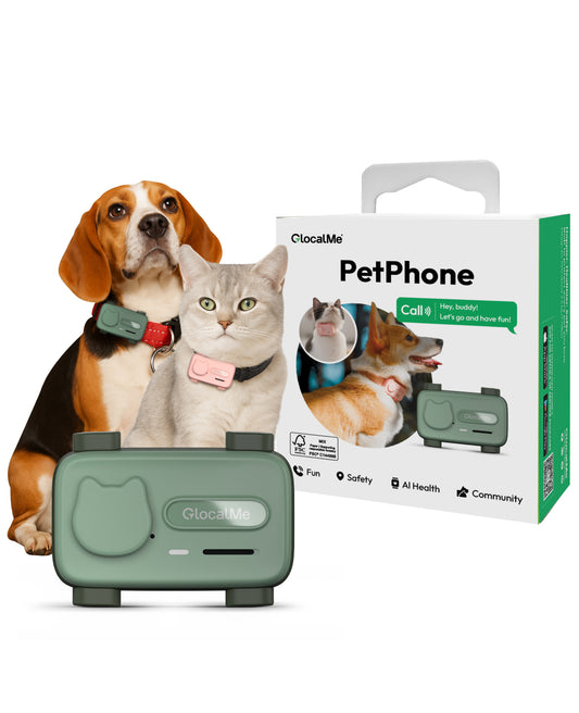 GlocalMe PetPhone 【予約販売中】犬猫用 GPSトラッカー