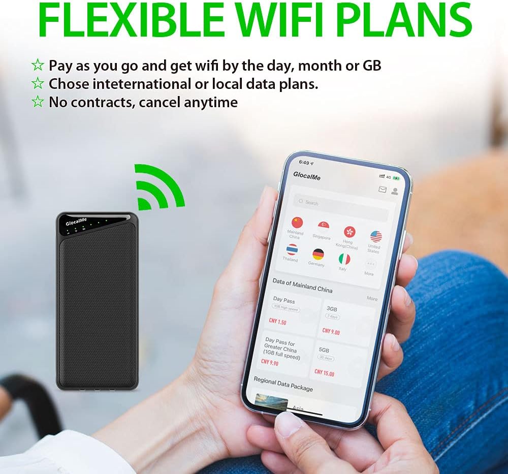 【数量限定】GlocalMe TriForce 大容量7000mAh モバイルバッテリー搭載